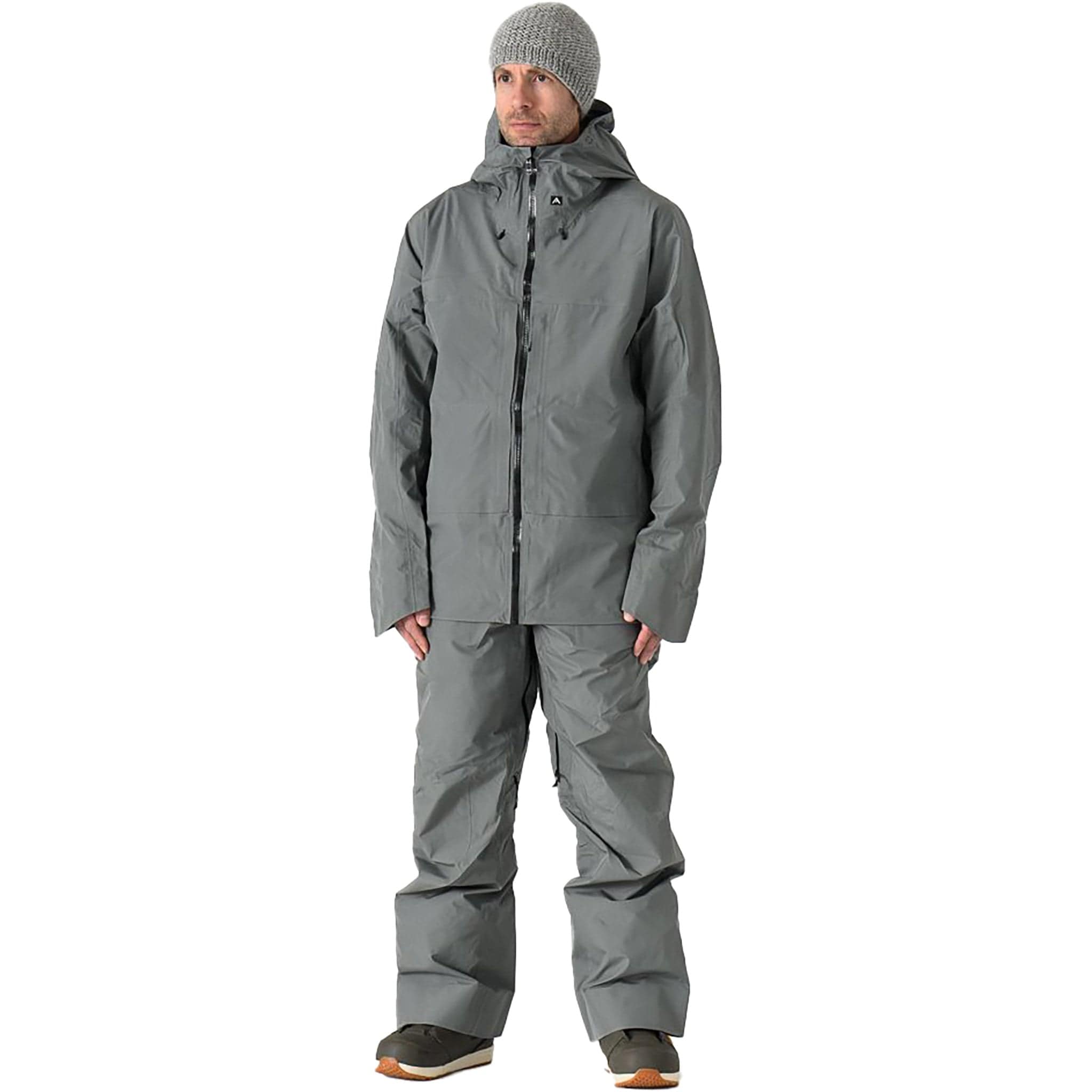 Skyline Fuse 3L Jacket Ash Grey Pinstripe 2025 Mens Snowboard Coat