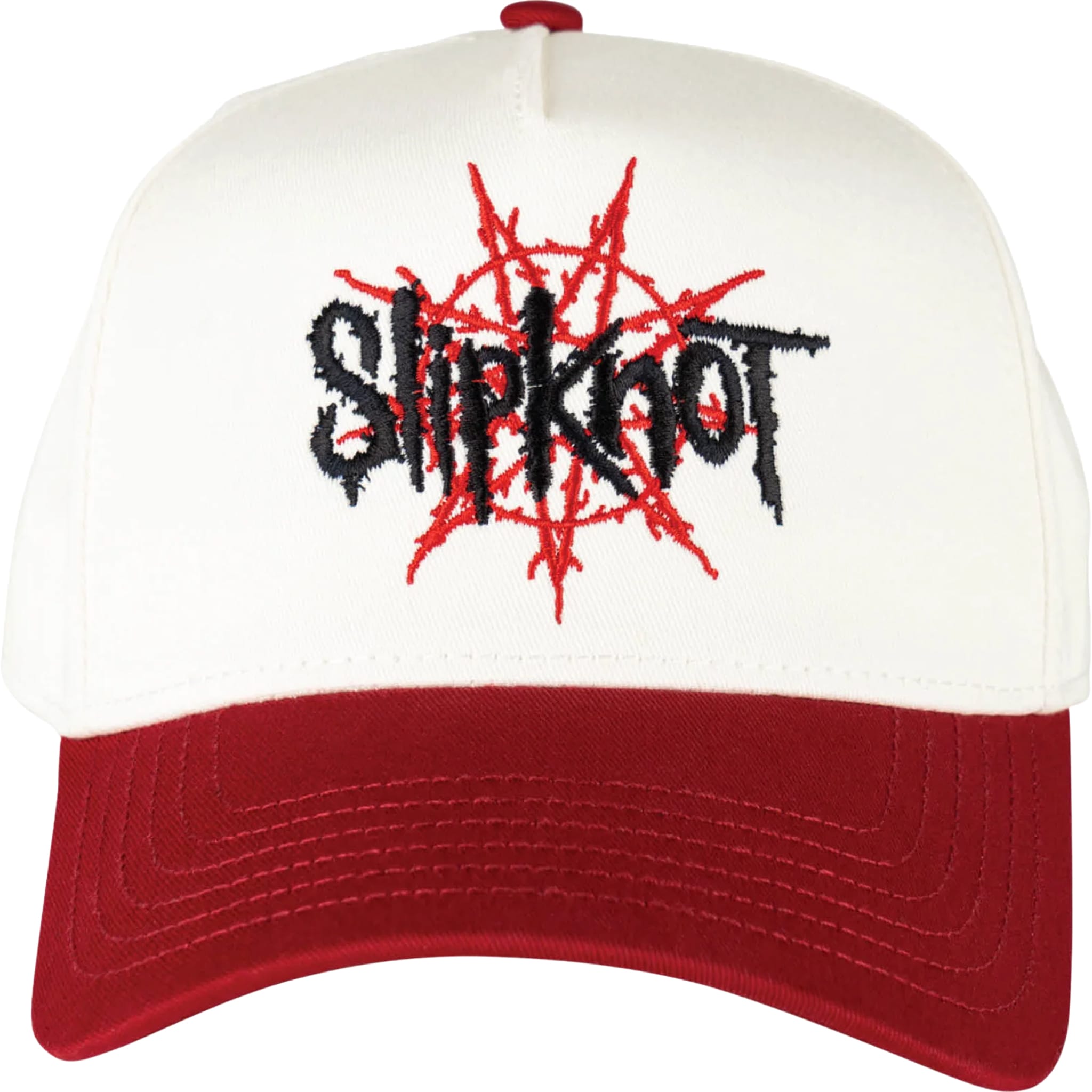 Slipknot X Welcome Nonagram Embroidered 2 Tone Snapback Hat Hats