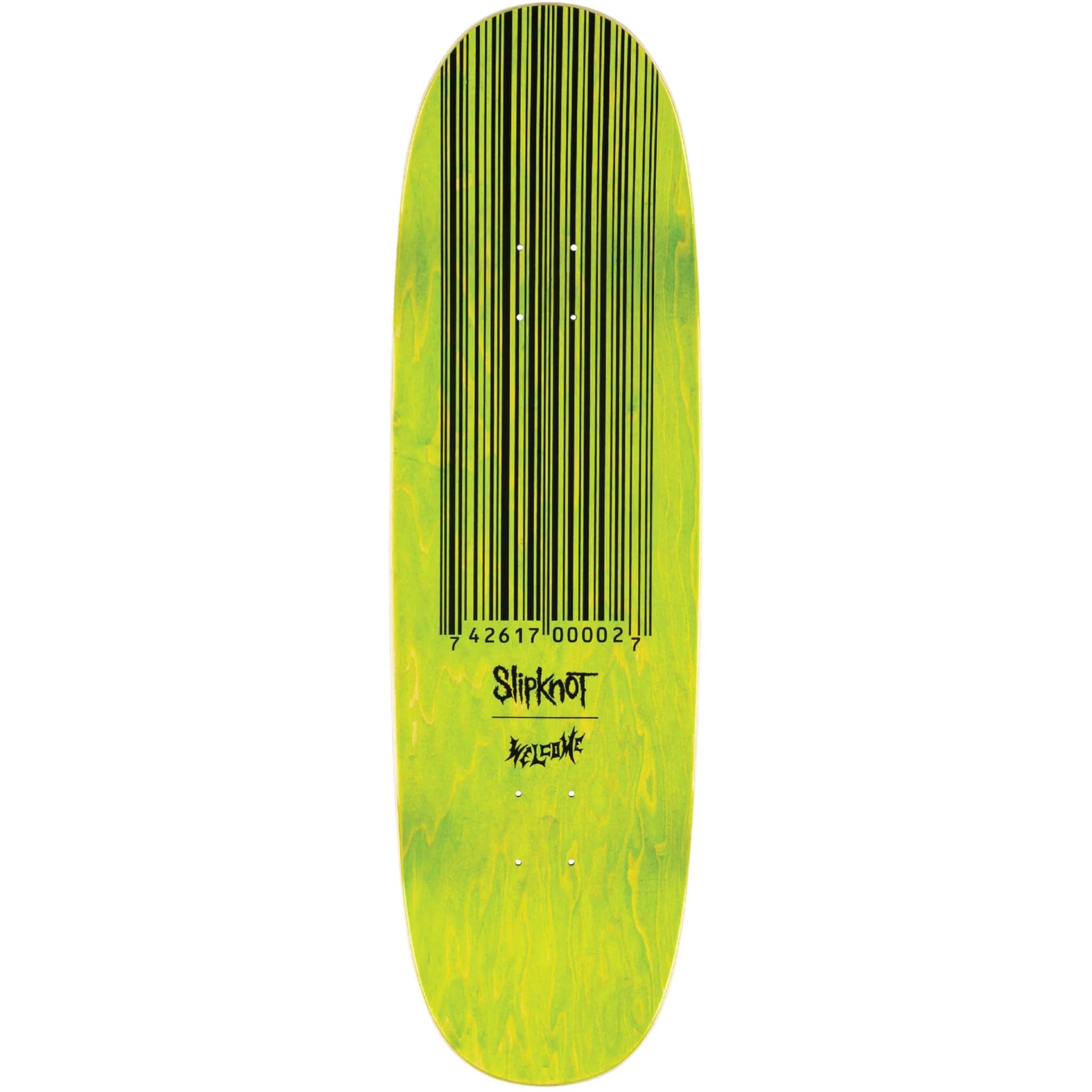 Slipknot X Welcome Oval Logo On Boline 2.0 Skateboard Deck 9.5" Skateboard