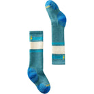 Smartwool Kids Snowboard Full Cushion Stripe OTC Socks Cascade Green Snowboard Socks