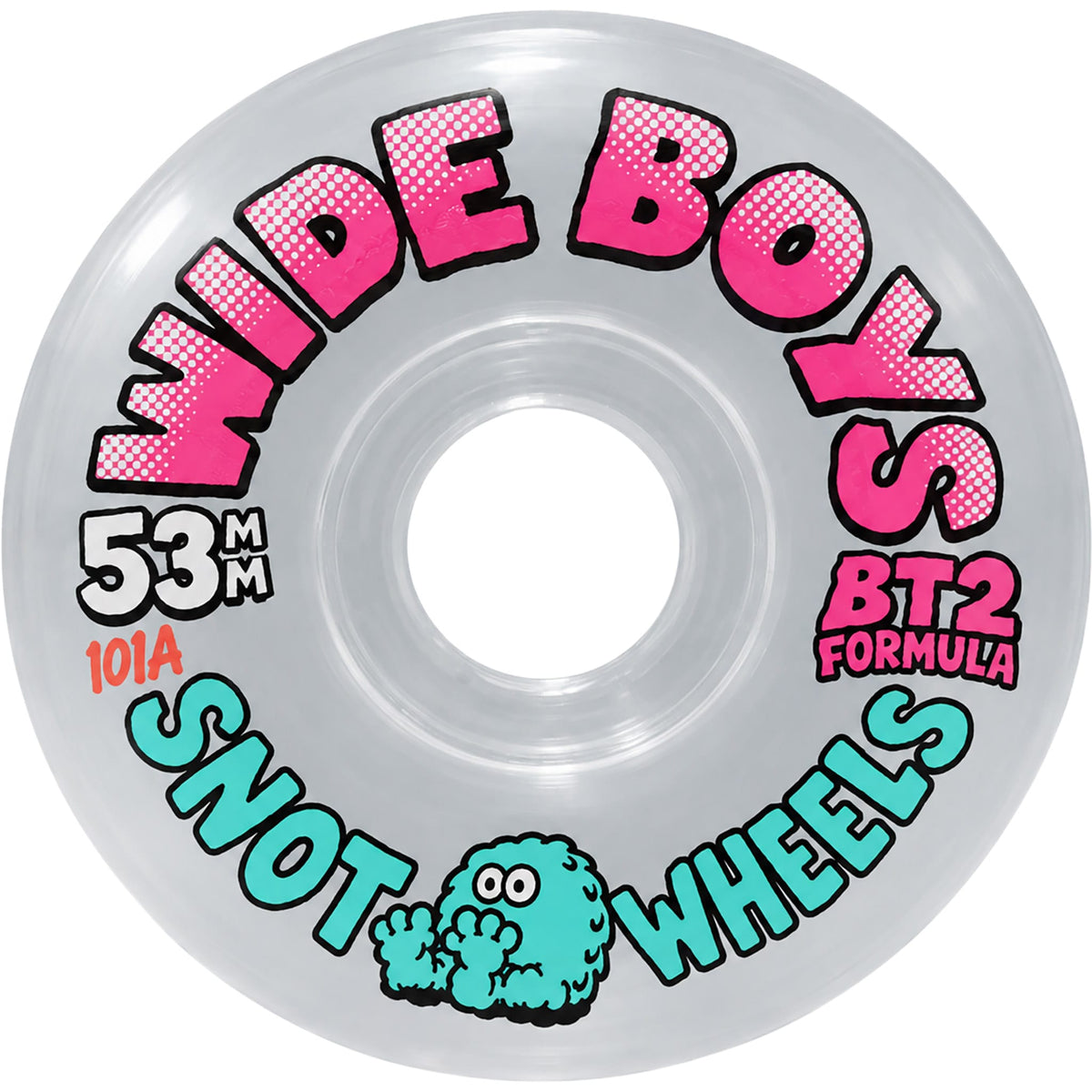 Snot Wide Boys 101a 53mm Skateboard Wheels Clear Skateboard Wheels