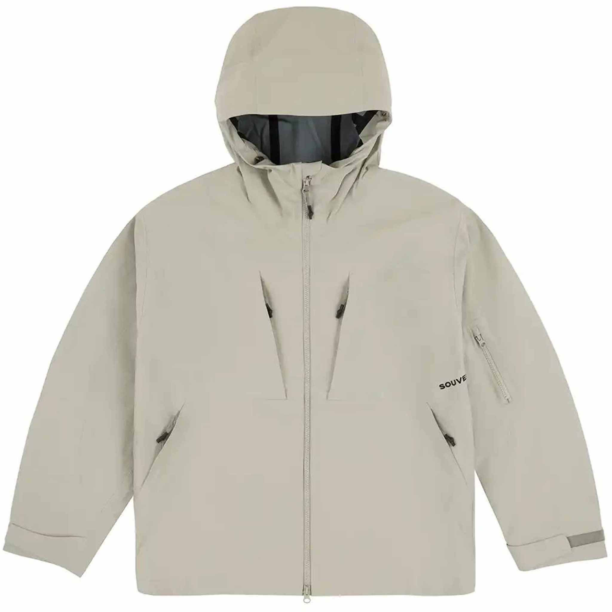 Souvenir 3ply Ripstop Shell Putty Mens Snowboard Coat