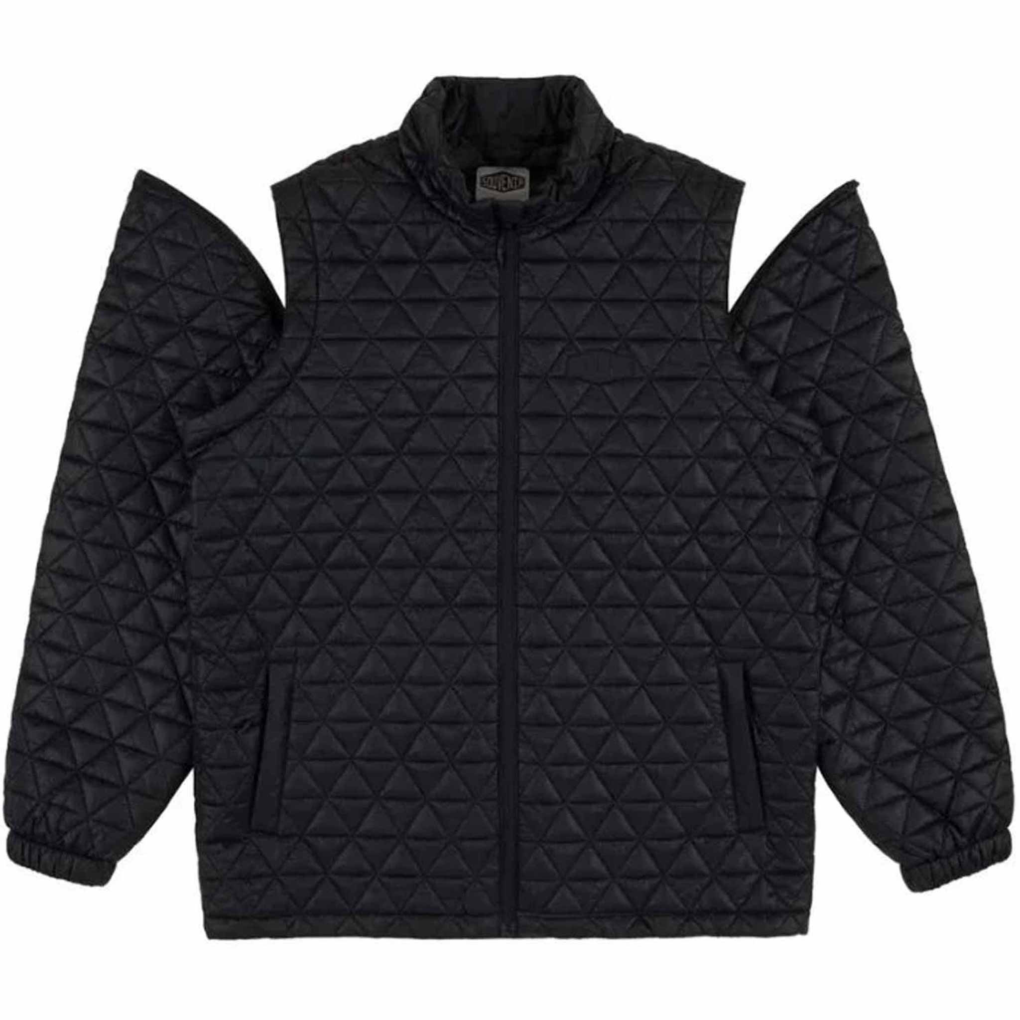 Souvenir Convertible Micro Puffer Jacket Black Casual Jackets