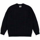 Souvenir Engineered Cable Knit Sweater Black Sweatshirts