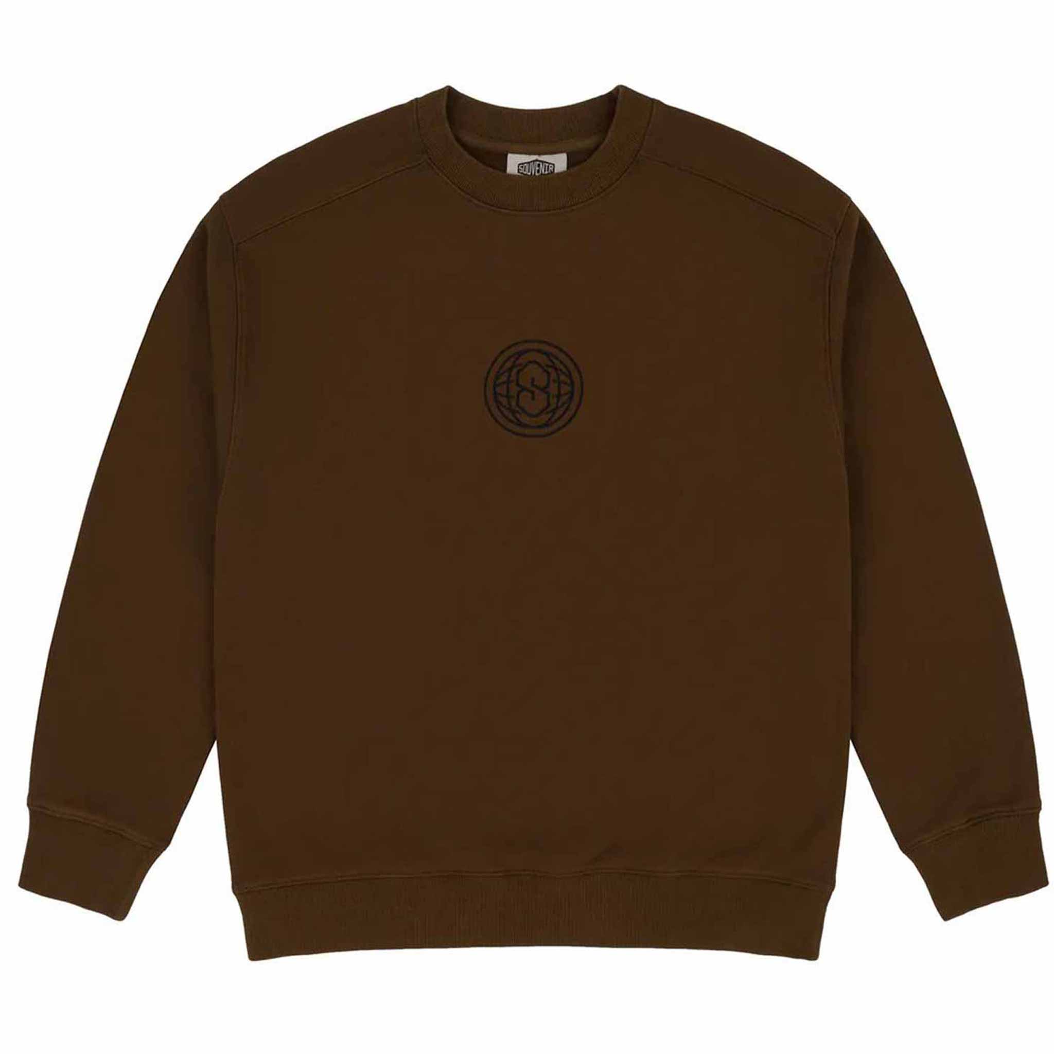 Souvenir Enzyme Wash Crew Milk Chocolate Sweatshirts