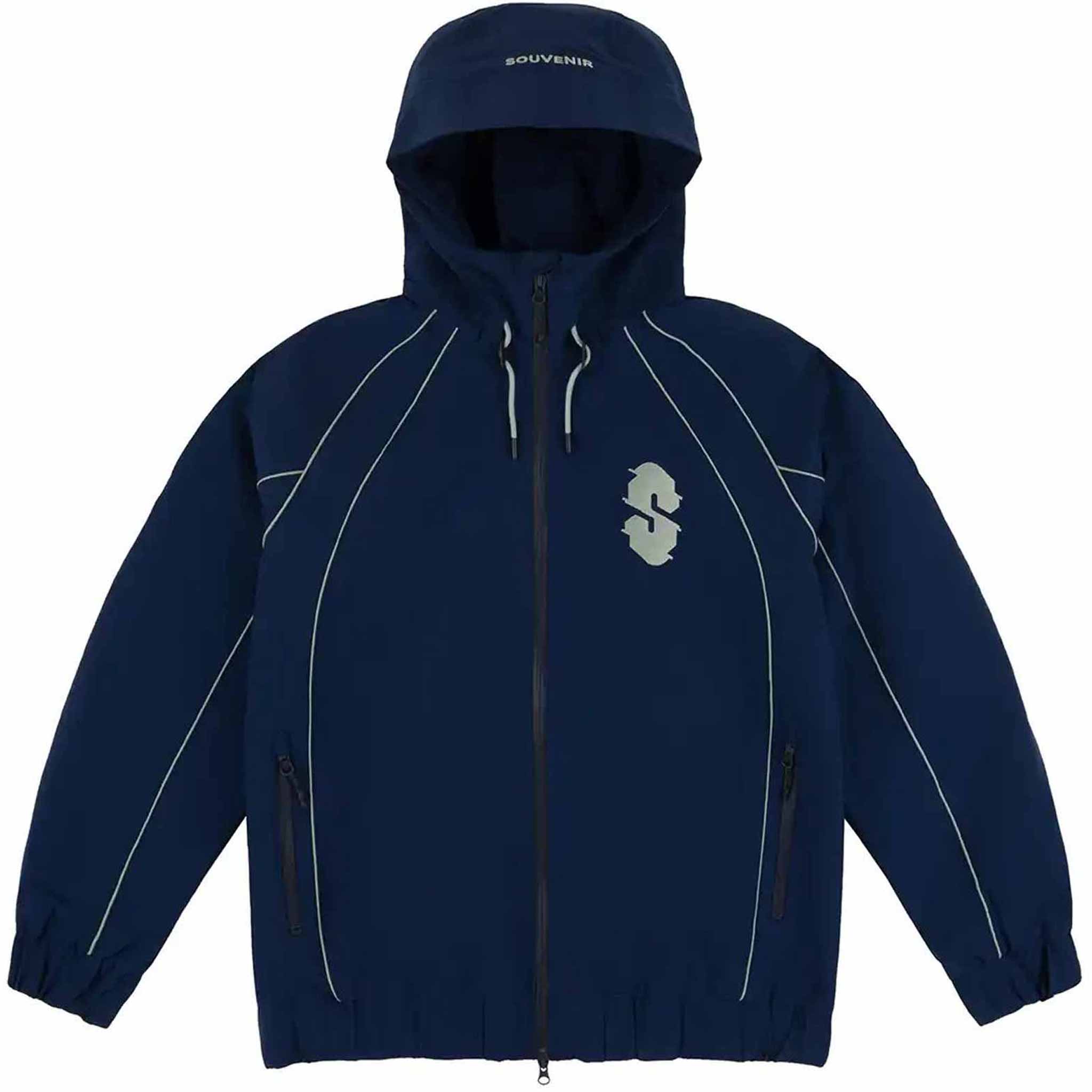 Souvenir Insulated Track Jacket Navy 2025 Mens Snowboard Coat