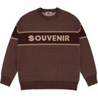 Souvenir Jacquard Knit Sweater Chocolate Sweatshirts