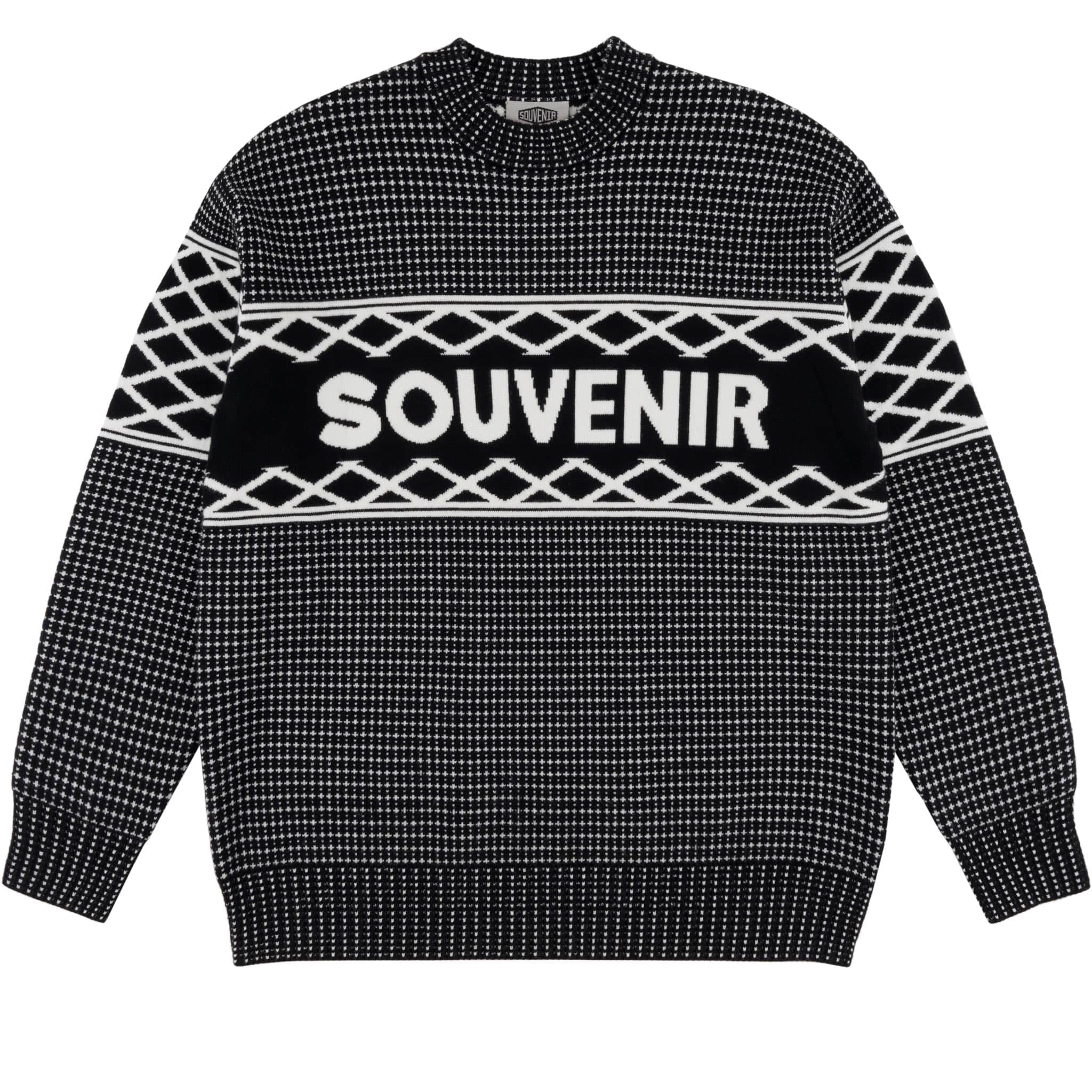 Souvenir Jacquard Sweater Black 2025 Sweatshirts