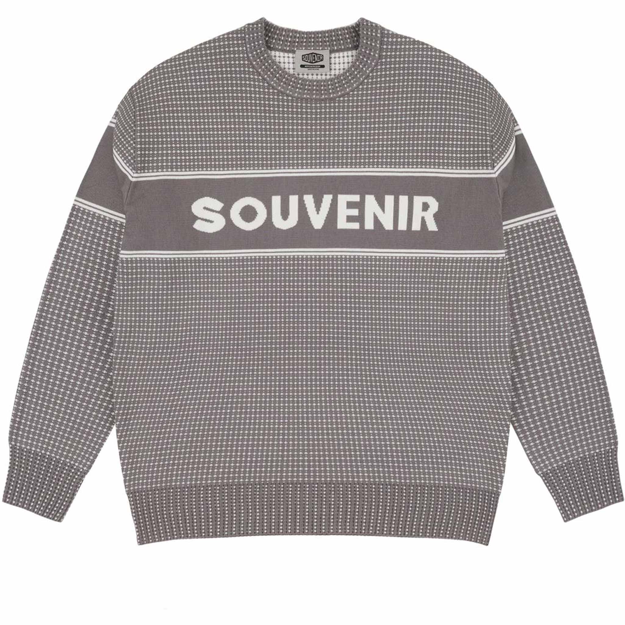 Souvenir Jacquard Sweater Cool Grey Sweatshirts