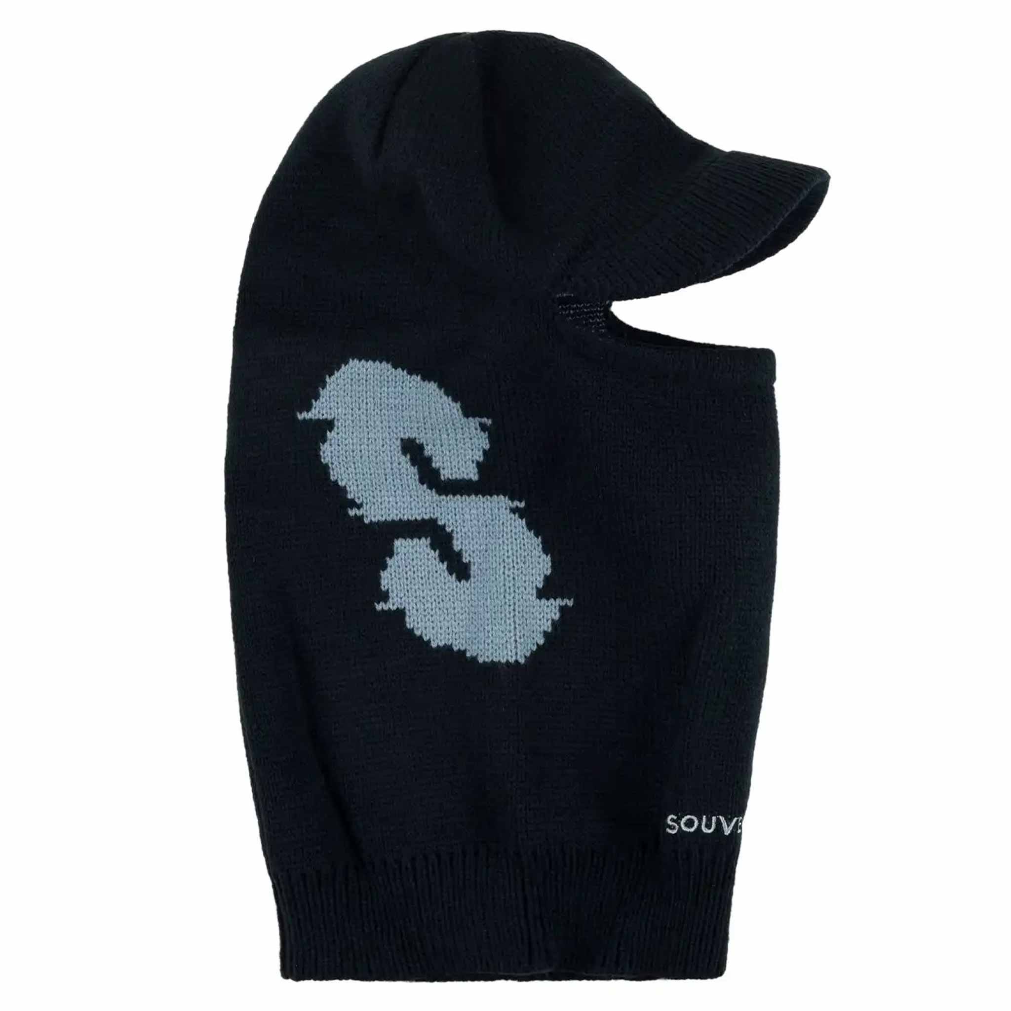 Souvenir Knit Visor Facemask Black Facemask