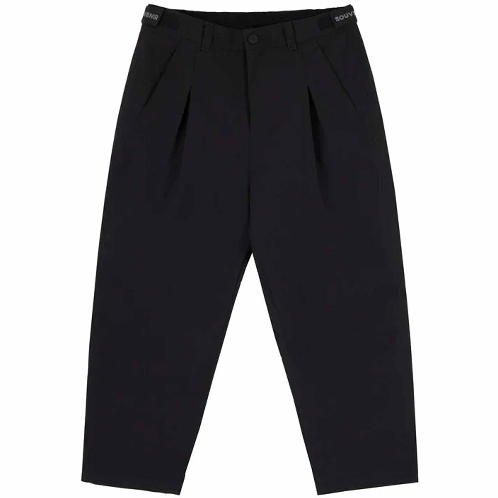 Souvenir Pleated Chino Pant Black Mens Snowboard Pants