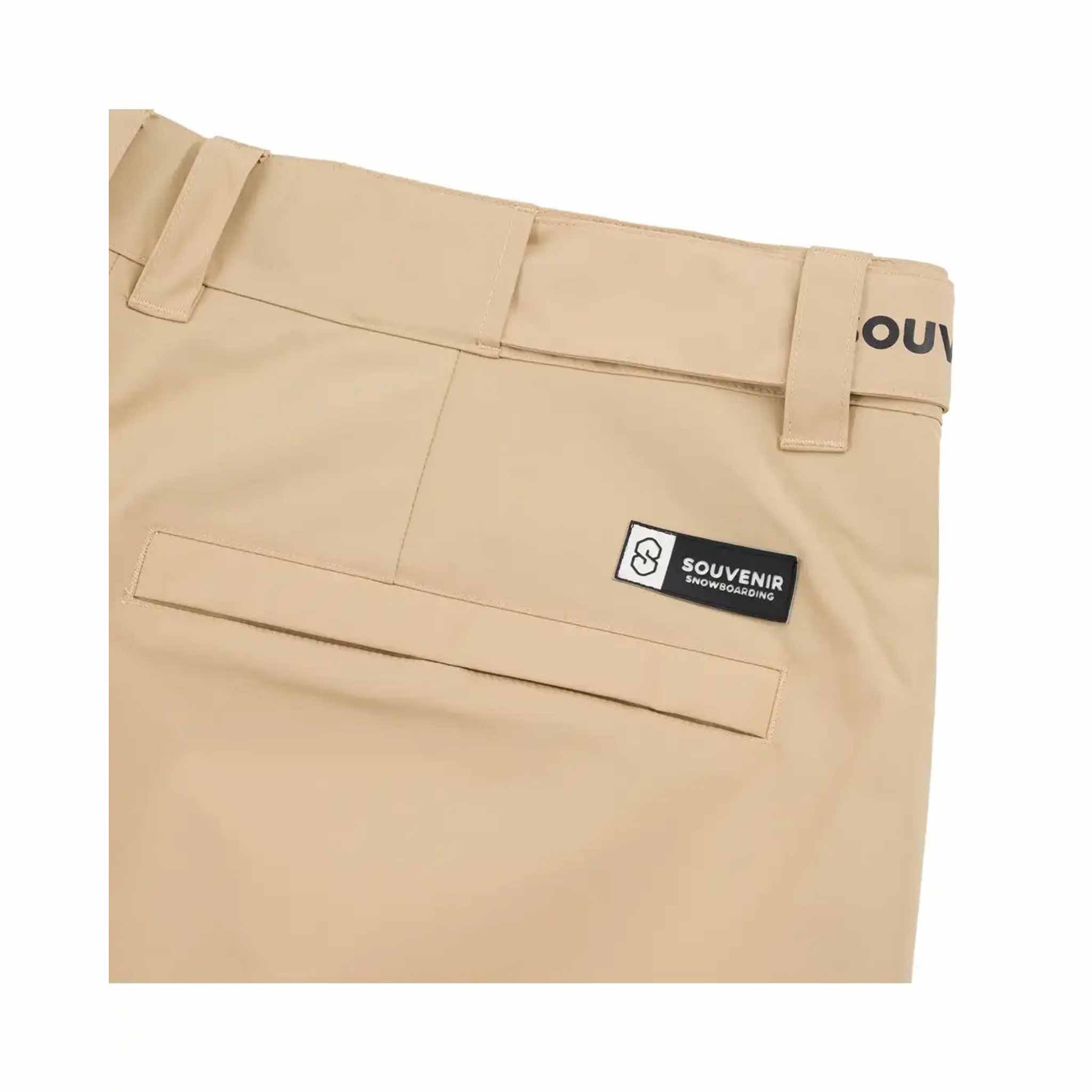 Souvenir Pleated Chino Pant British Khaki Mens Snowboard Pants