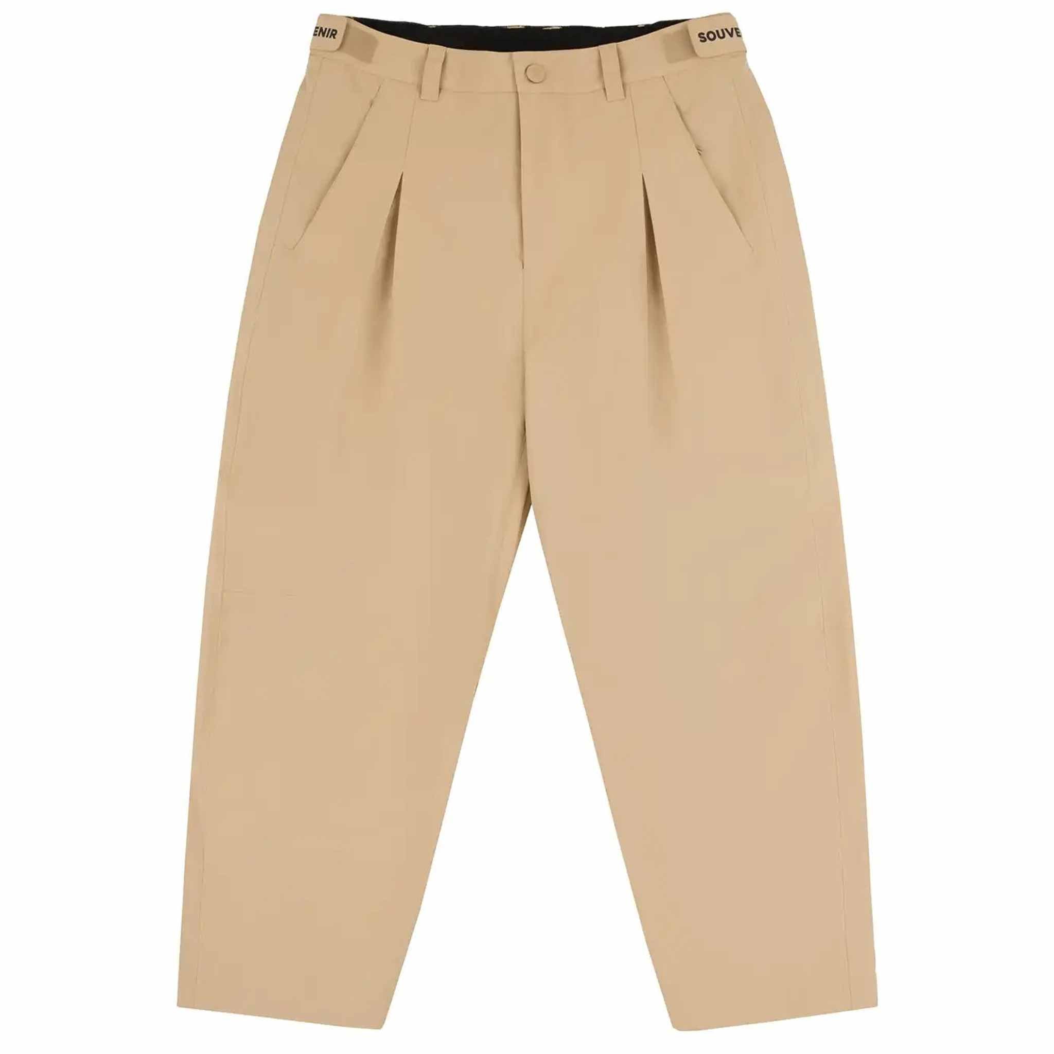 Souvenir Pleated Chino Pant British Khaki Mens Snowboard Pants