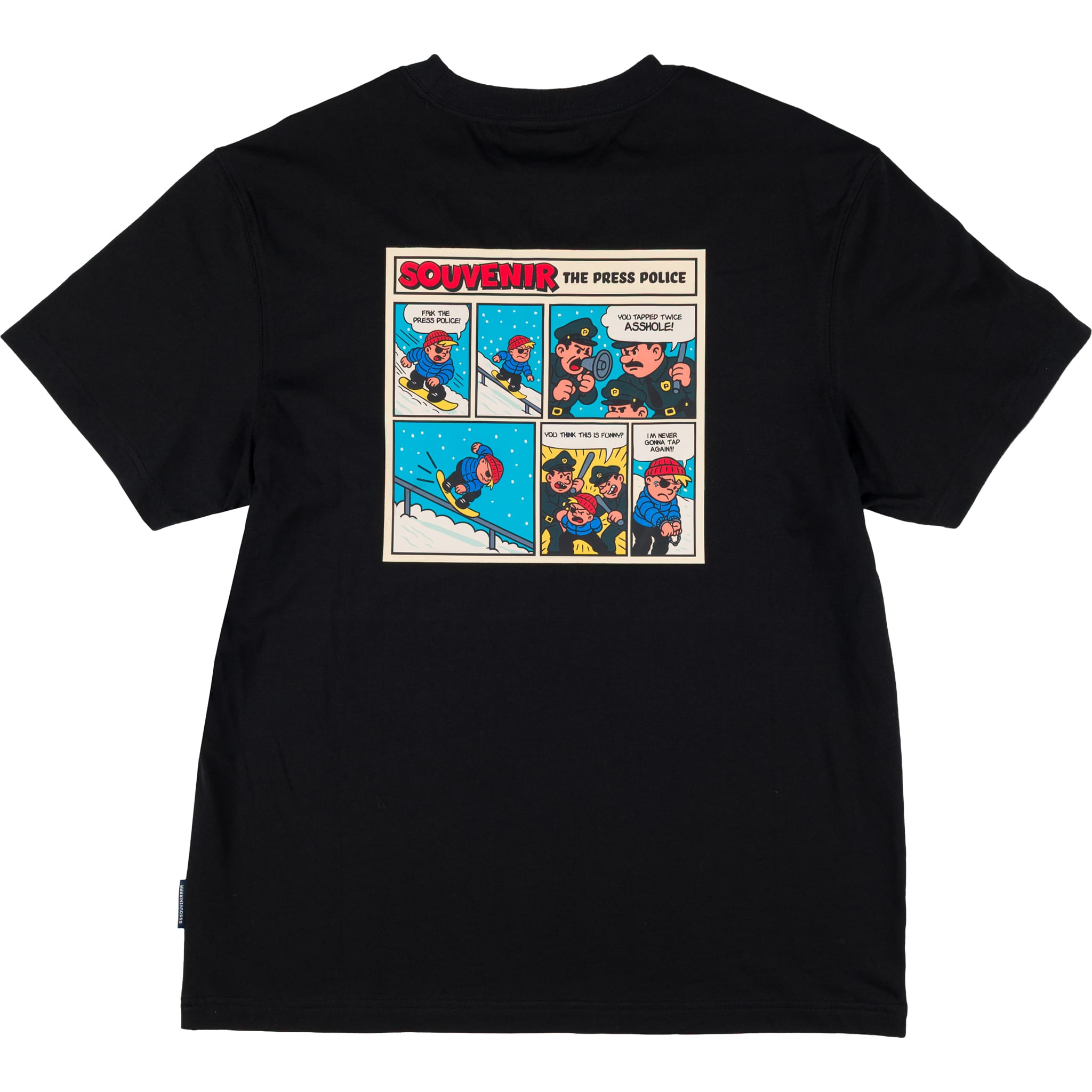 Souvenir Press Police T-Shirt Black T Shirt