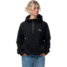 Souvenir Quilted Hoodie Black Sweatshirts