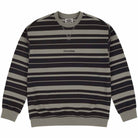 Souvenir Striped Ultra Pique Sweatshirt Charcoal Sweatshirts
