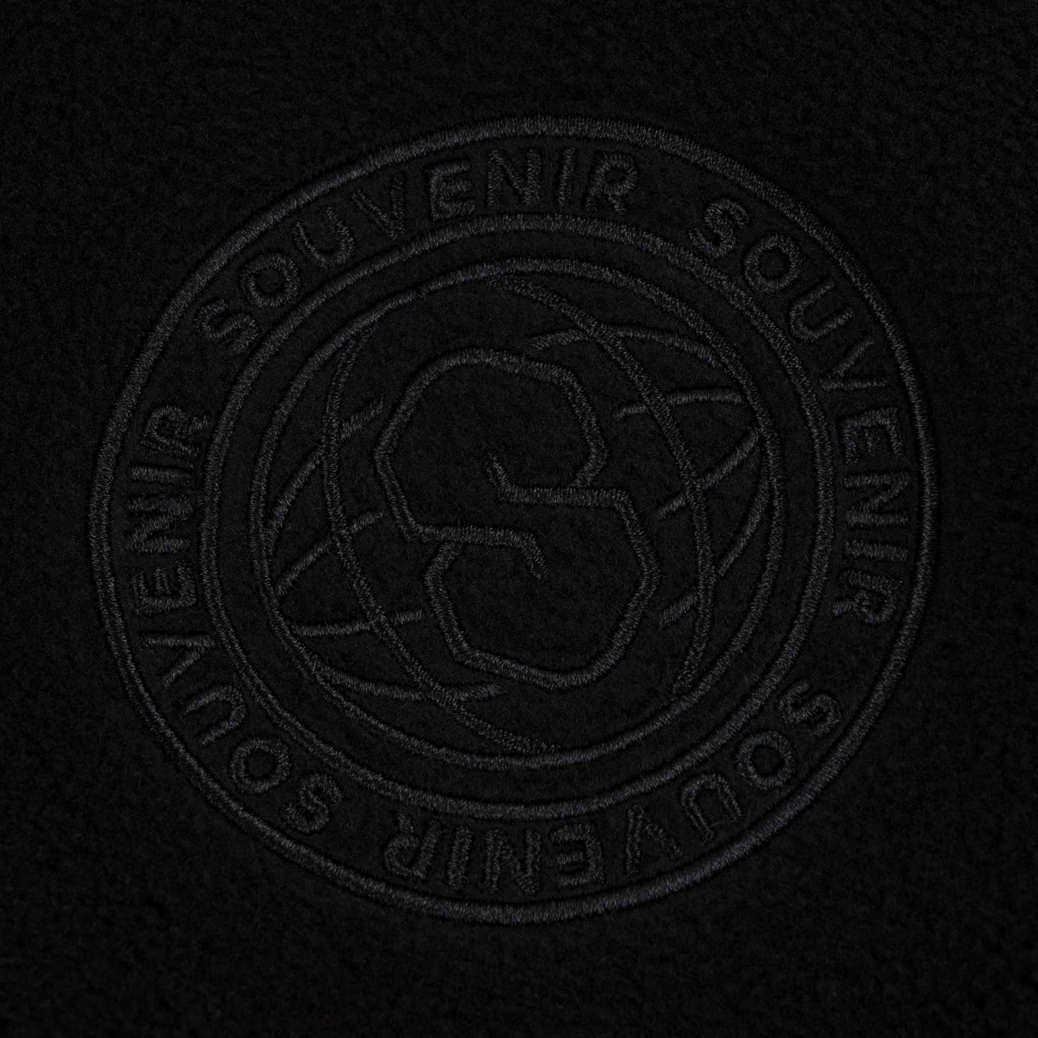 Souvenir Tech Fleece Zip Up Black Sweatshirts