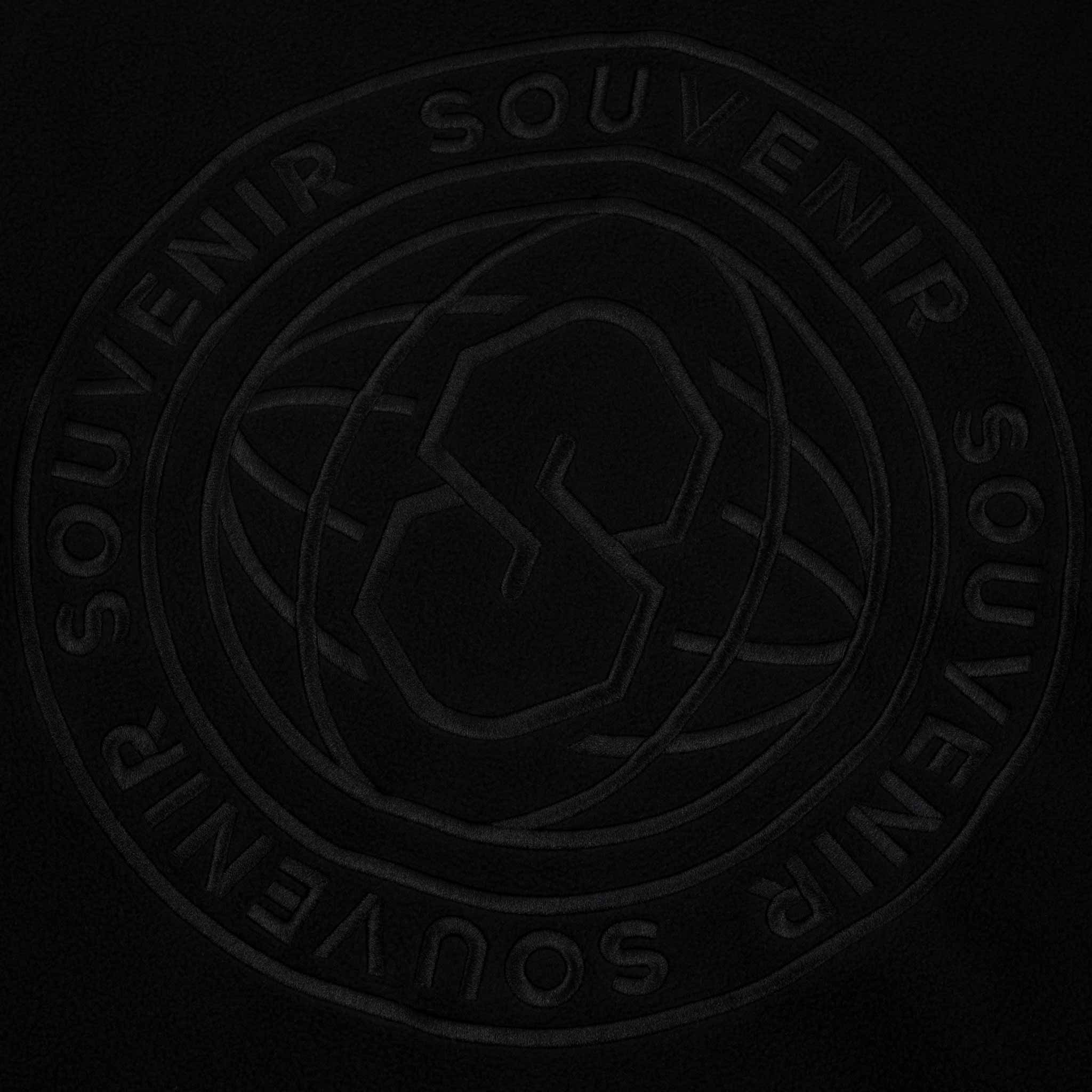 Souvenir Tech Fleece Zip Up Black Sweatshirts