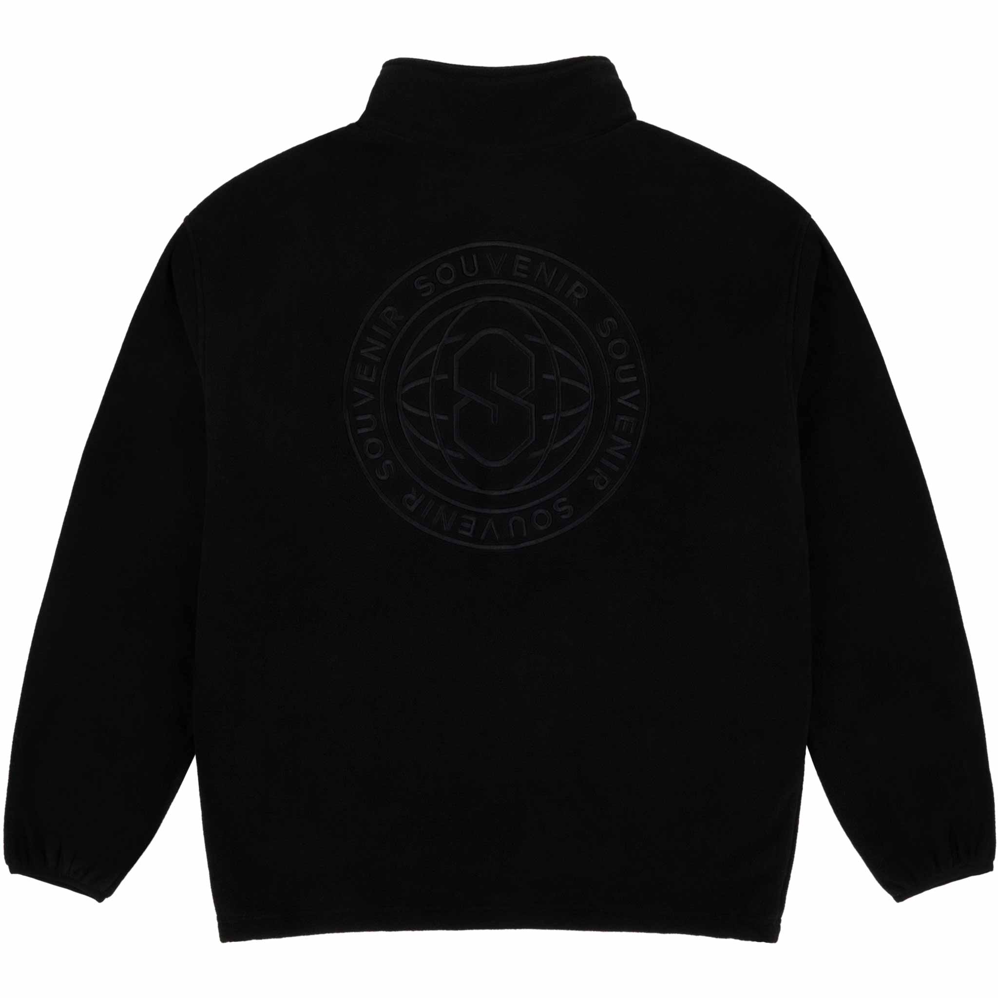 Souvenir Tech Fleece Zip Up Black Sweatshirts