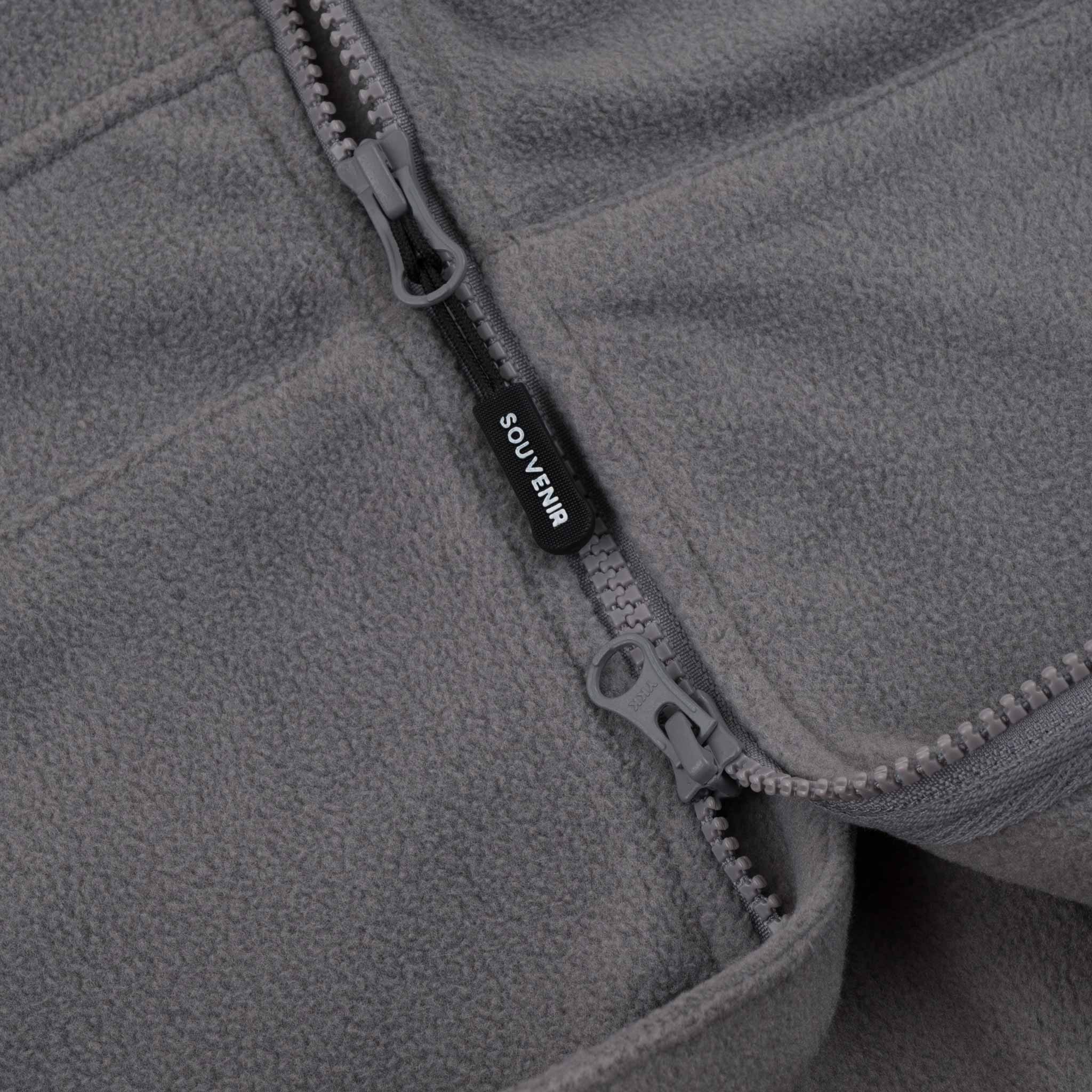 Souvenir Tech Fleece Zip Up Cool Grey Sweatshirts