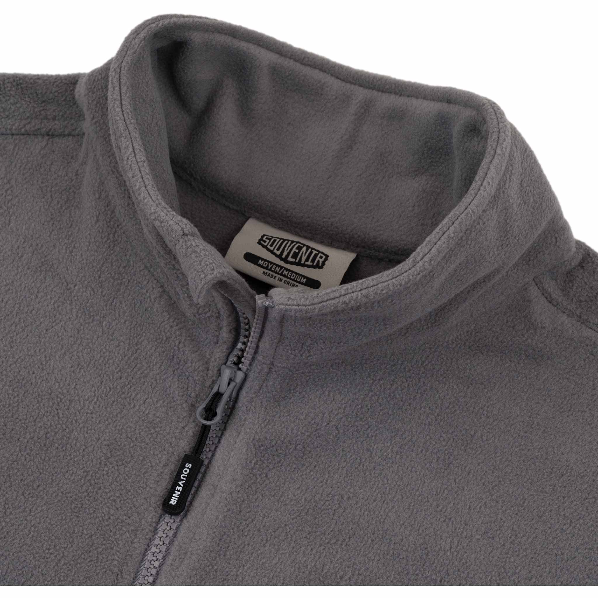 Souvenir Tech Fleece Zip Up Cool Grey Sweatshirts