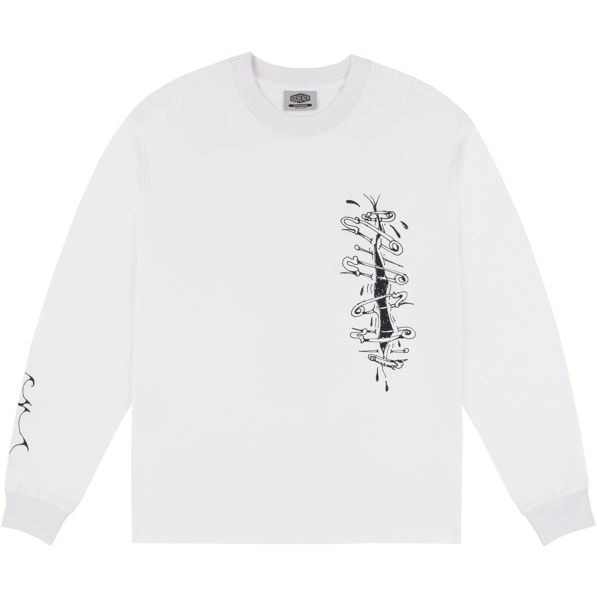 Souvenir X Balti Team Long Sleeve Tee White T Shirt