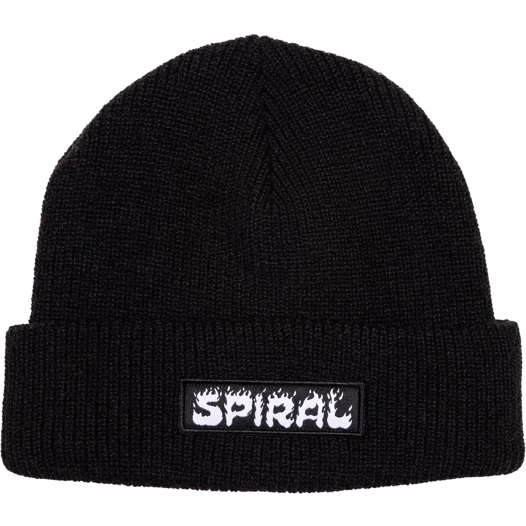 Spiral Wax Flames Beanie Black Beanie