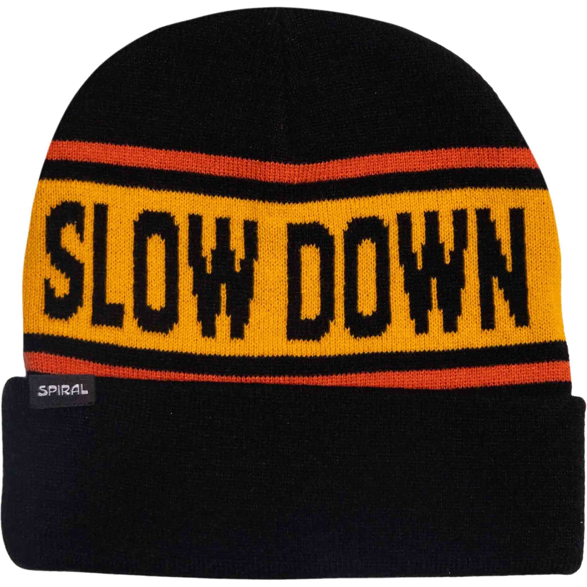 Spiral Wax Slow Down Beanie Black Beanie