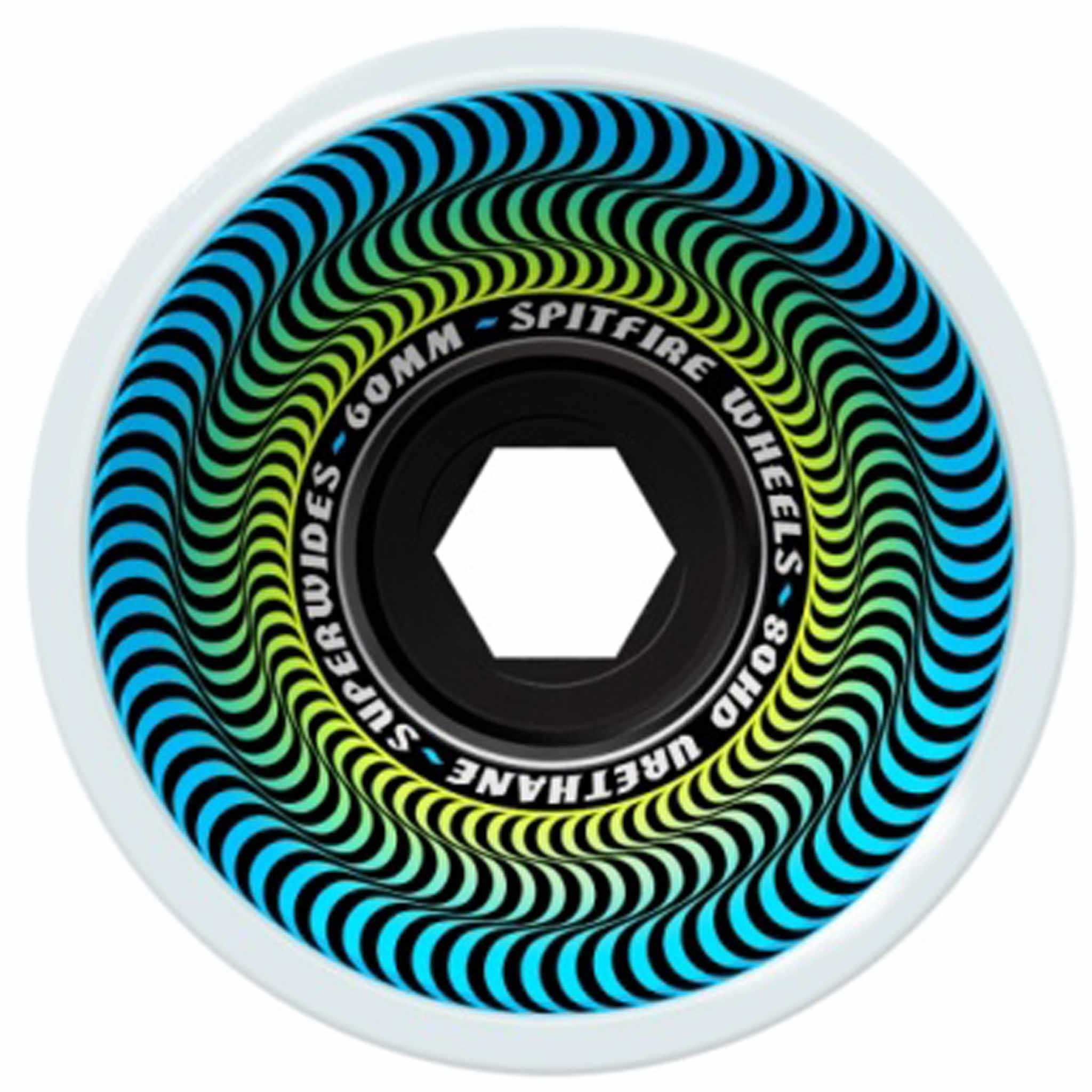 Spitfire 80HD Superwides 80a 60mm Ice Grey Skateboard Wheels Skateboard Wheels