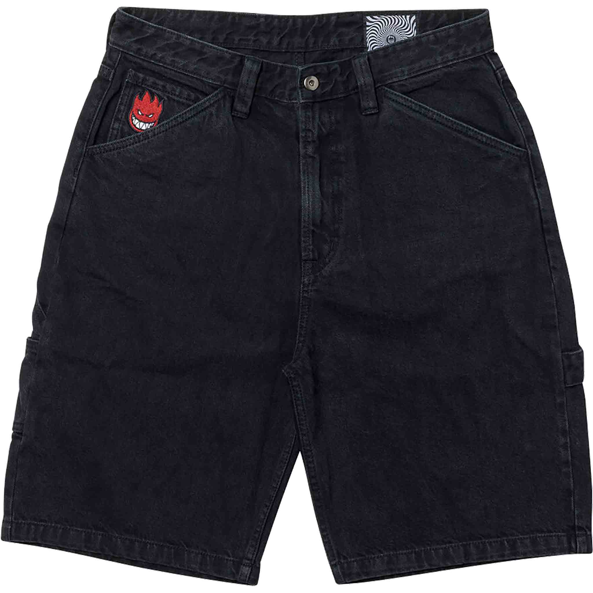 Spitfire Bighead Fill Denim Shorts Black Shorts