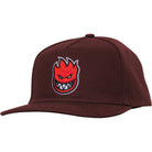 Spitfire Bighead Fill Snapback Hat Dark Red Hats