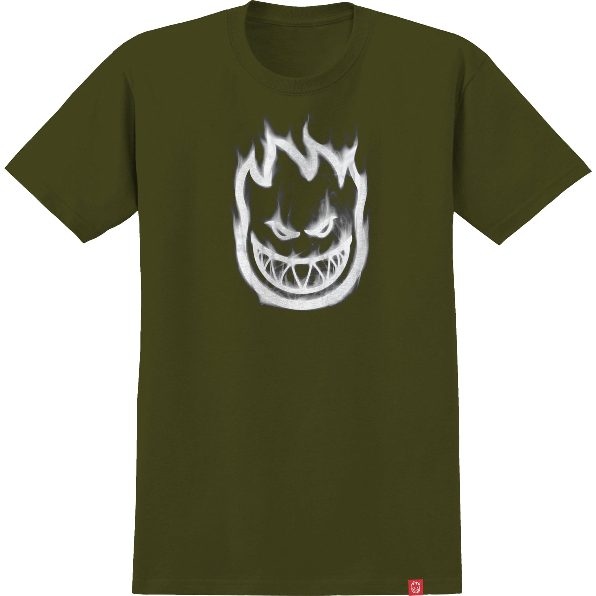 Spitfire Bighead Smoke Tee Military Green - Sanction Skate And Snow