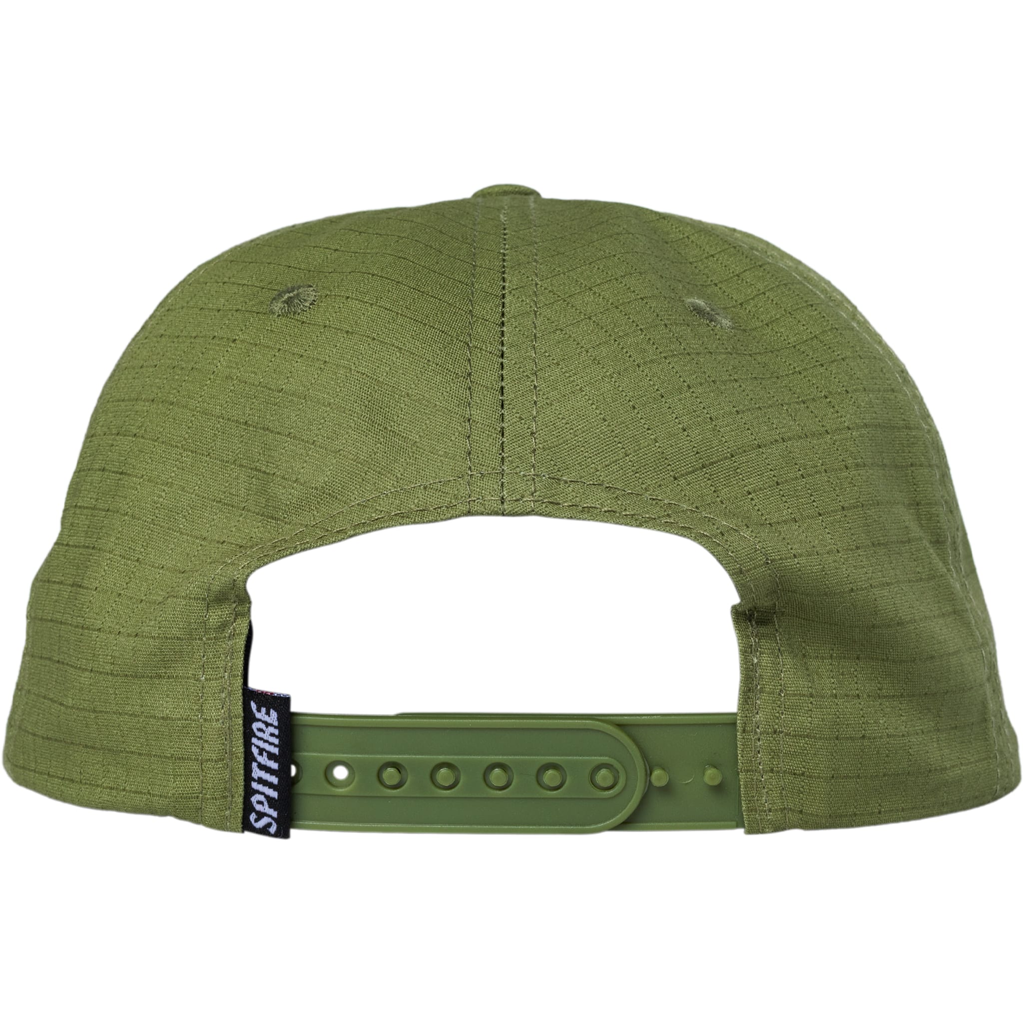 Spitfire Bighead Snapback Hat Olive Ripstop Hats