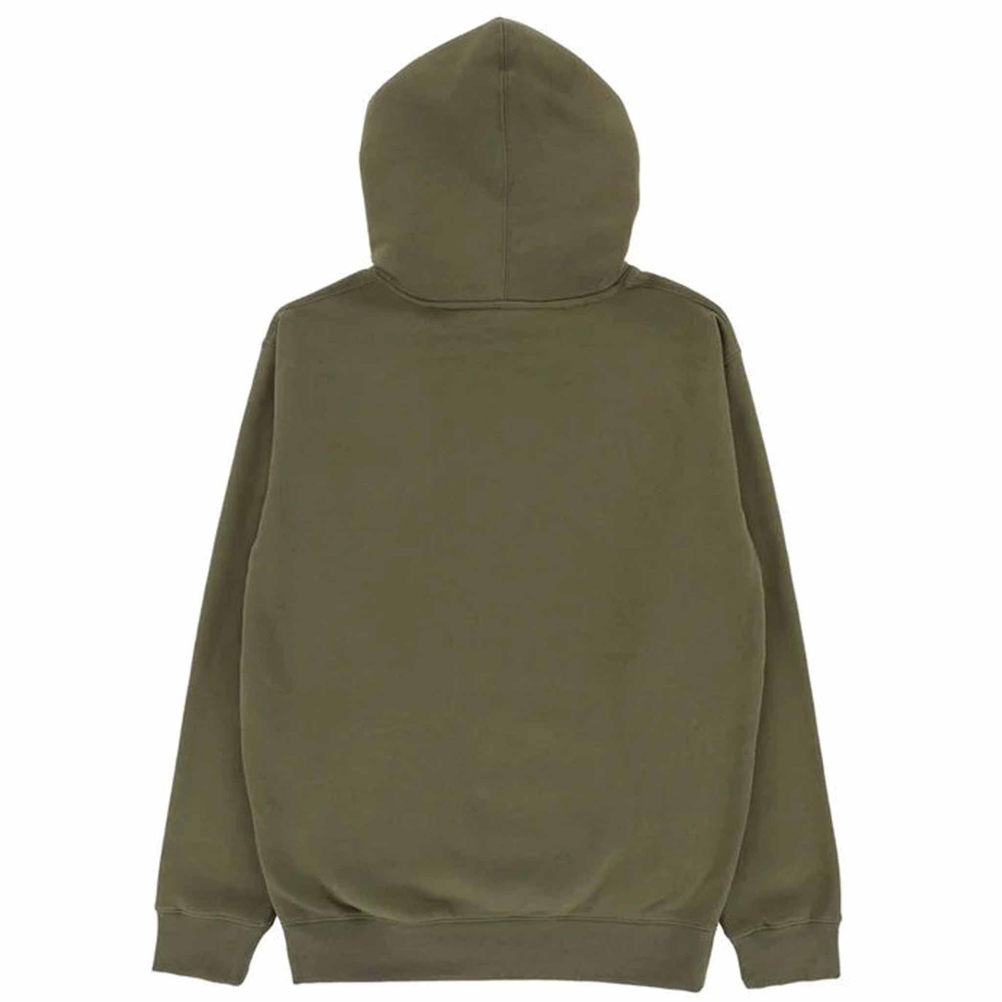 Spitfire Chrome Bighead Hood Army Green Sweatshirts