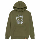 Spitfire Chrome Bighead Hood Army Green Sweatshirts