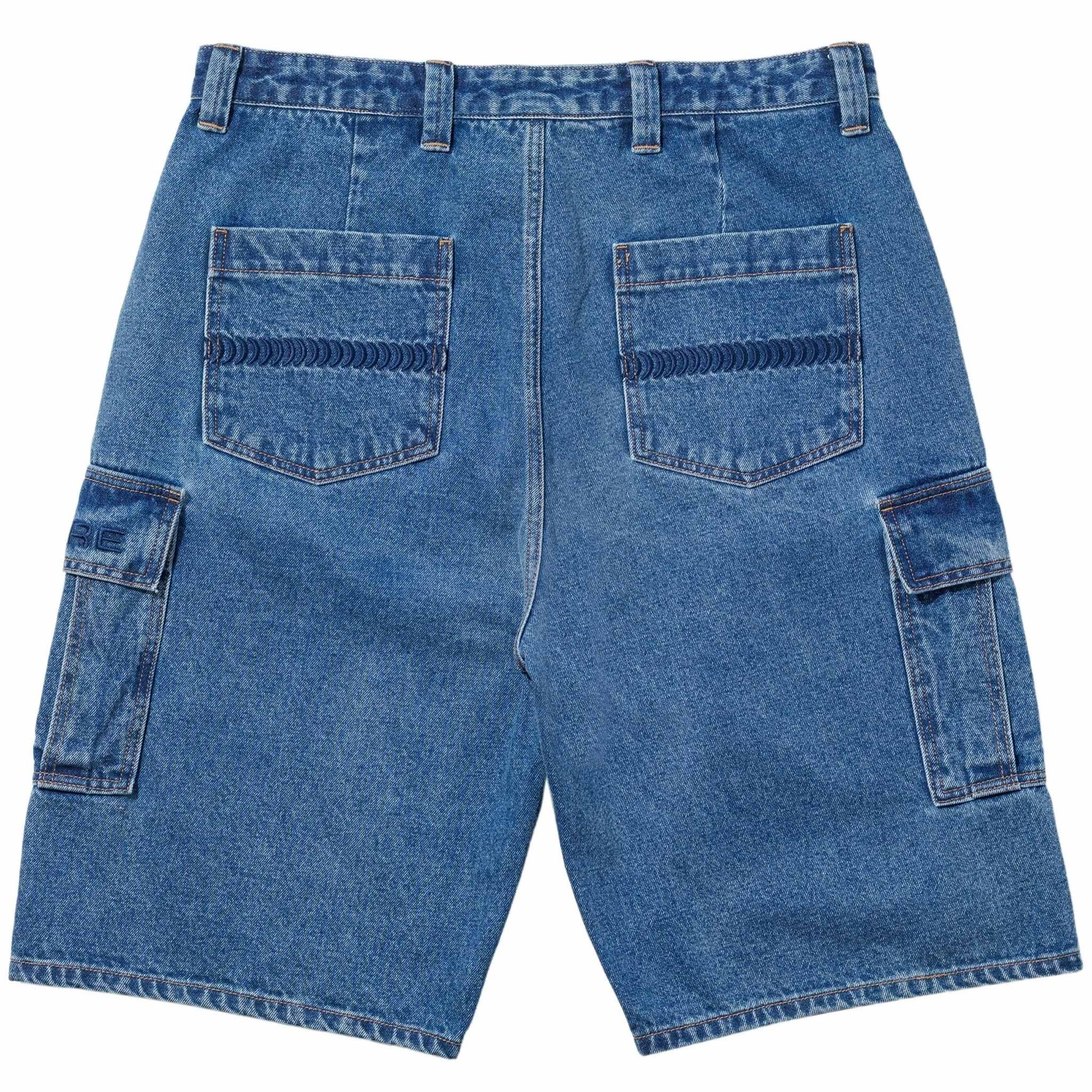 Spitfire Classic '87 Denim Cargo Short Light Stone Wash - Sanction