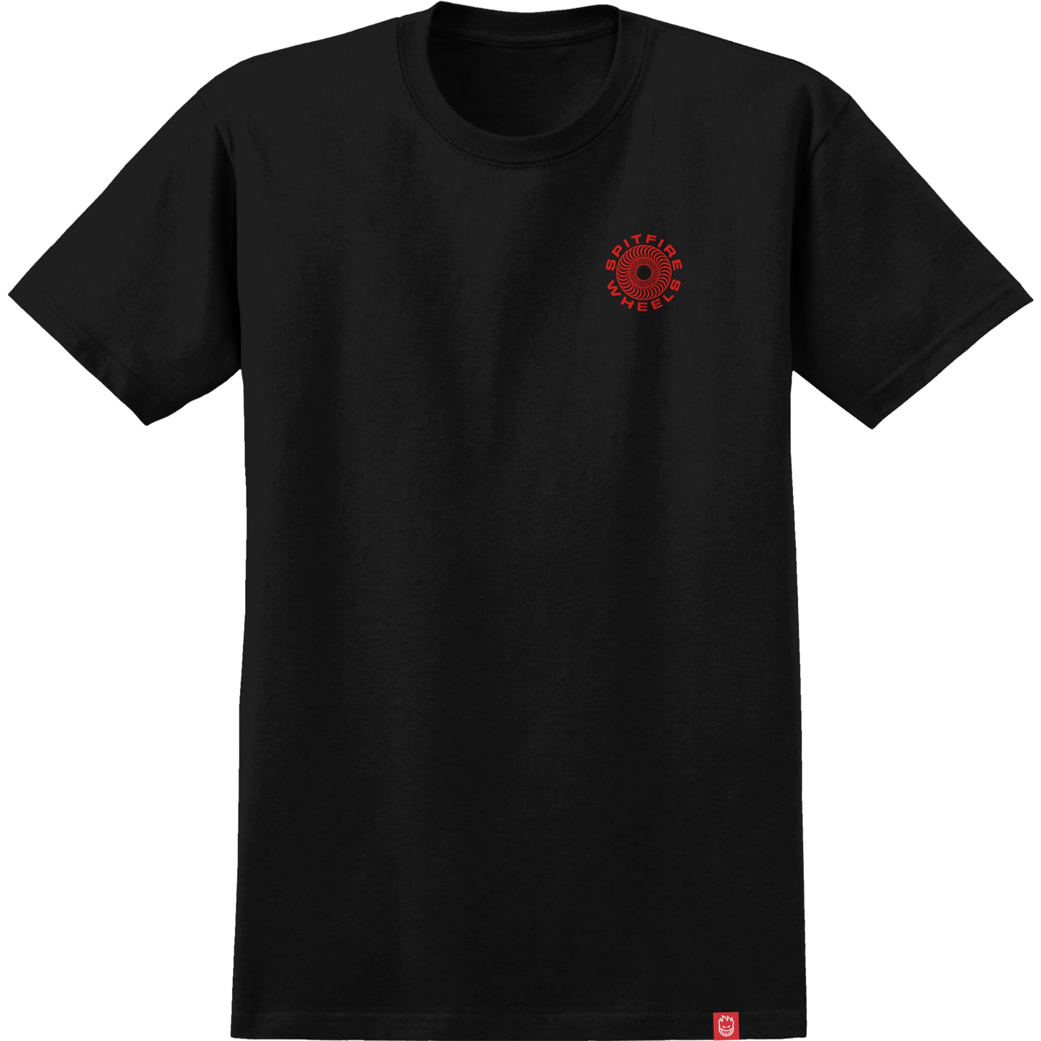 Spitfire Classic '87 Swirl Fill T-Shirt Black Red White T Shirt