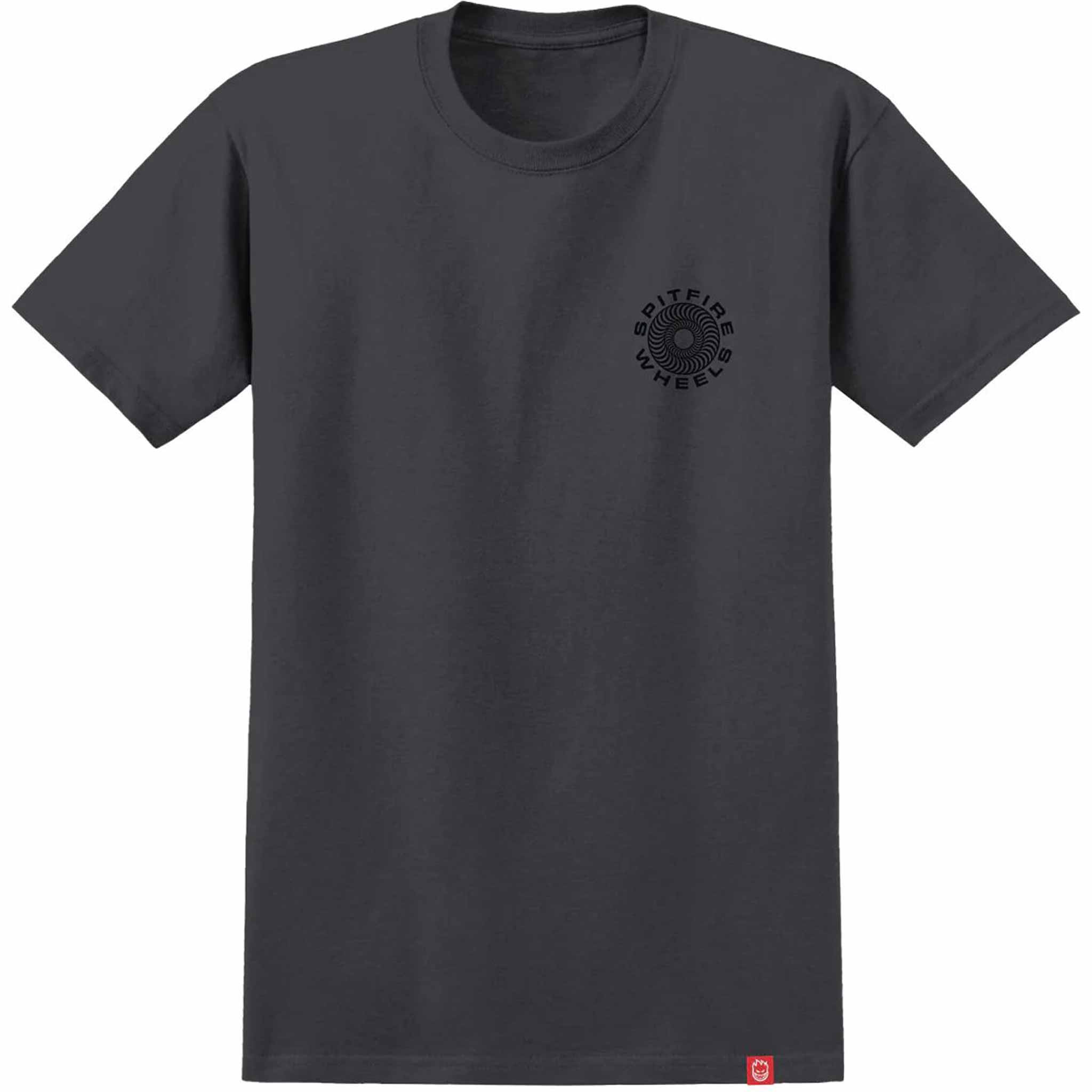 Spitfire Classic '87 Swirl Fill Tee Charcoal T Shirt