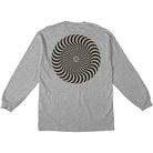 Spitfire Classic Swirl Overlay Long Sleeve Tee Heather Grey T Shirt