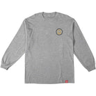 Spitfire Classic Swirl Overlay Long Sleeve Tee Heather Grey T Shirt