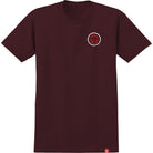 Spitfire Classic Swirl Overlay T-Shirt Burgundy T Shirt