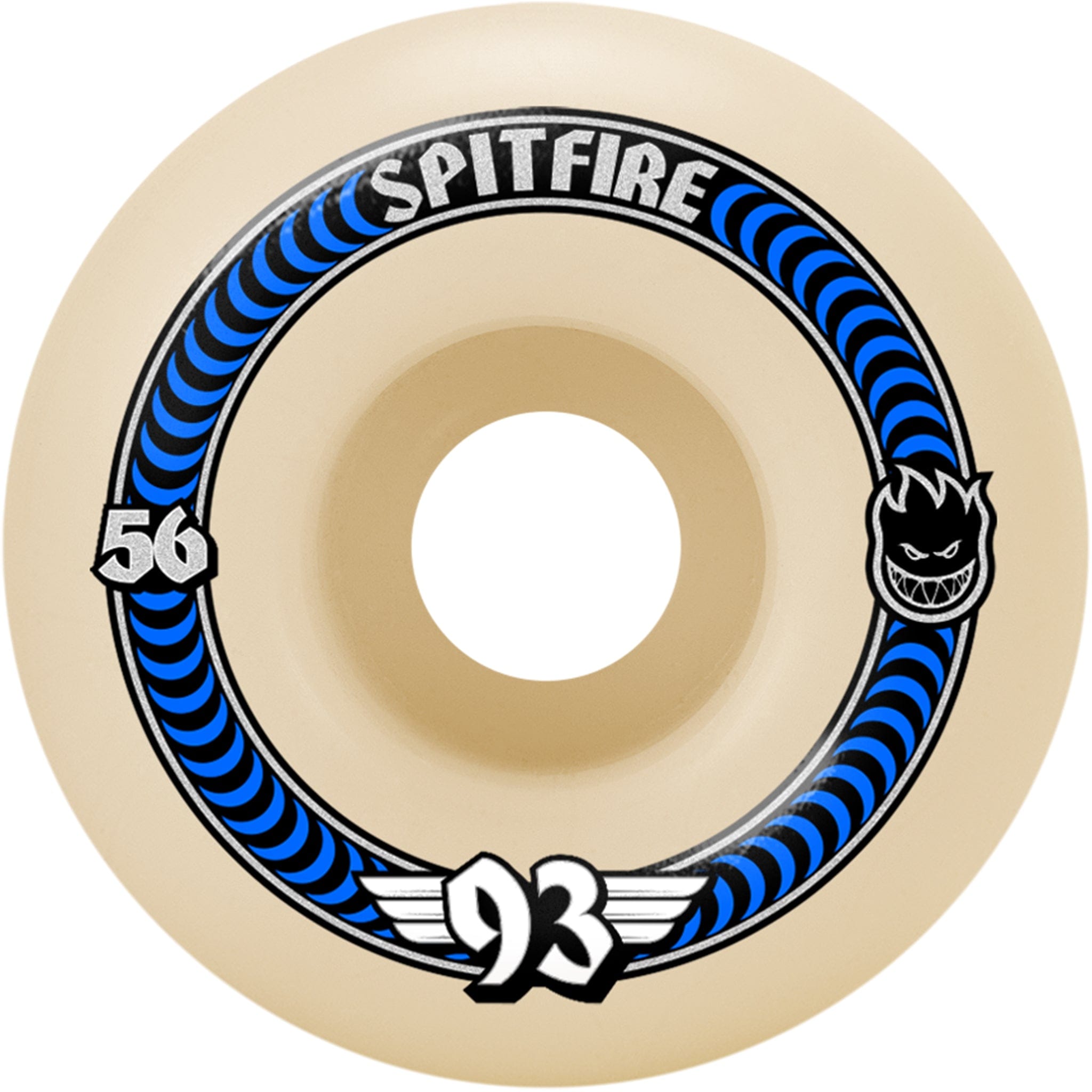 Spitfire F4 Soft Sliders Classic Natural Skateboard Wheels 93a 56mm Skateboard Wheels