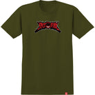 Spitfire Flame Out Bighead Fill T-Shirt Military Green T Shirt