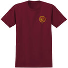 Spitfire Flying Grimple Tee Burgundy T Shirt