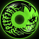 Spitfire Formula Four 99d Deathmask II Bighead Glow Radial Full Skateboard Wheels 54mm Skateboard Wheels