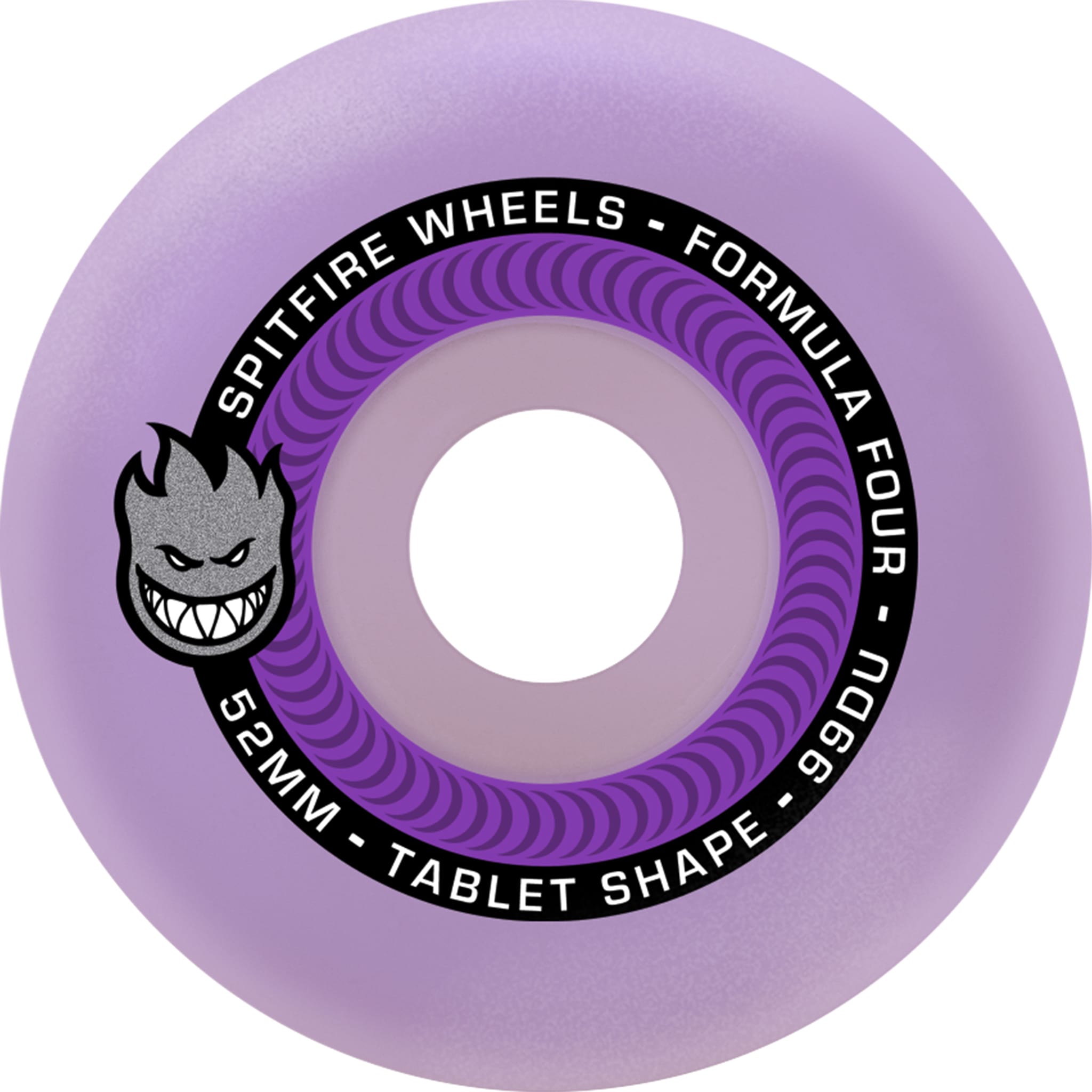 Spitfire Formula Four 99d Tablets 52mm Skateboard Wheels Lavender Skateboard Wheels