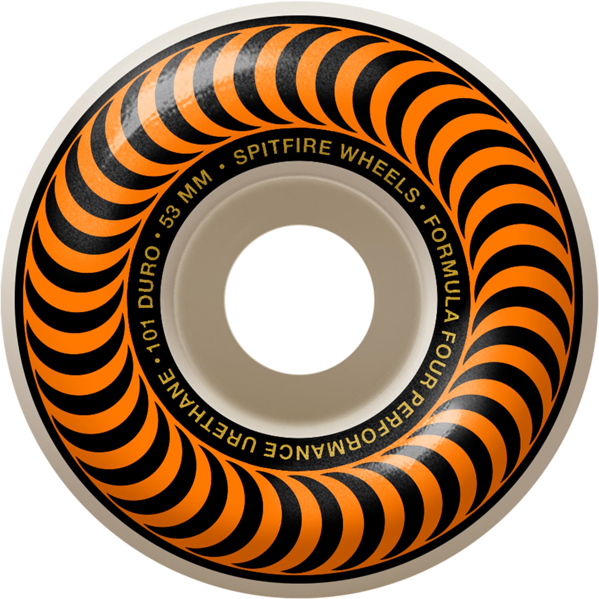 Spitfire Formula Four Classic Skateboard Wheels 101d 53mm Skateboard Wheels