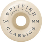 Spitfire Formula Four Classic Skateboard Wheels 99d 54mm Skateboard Wheels