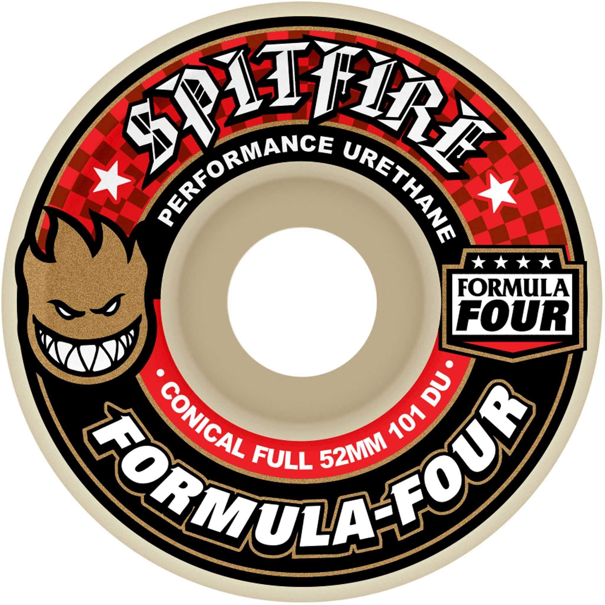 Spitfire Formula Four Conical Full 101d 52mm Natural Skateboard Wheels Skateboard Wheels