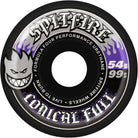 Spitfire Formula Four Conical Full Black Skateboard Wheels 99d 54mm Skateboard Wheels